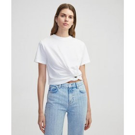 Resim İpekyol Asimetrik Burgulu Kadın T-shirt IS1250070226 (IS1250070226) 