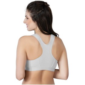 Resim Gri Mı Emay 184 B Önden Fermuarlı Sporcu Penye Sütyen Gri 