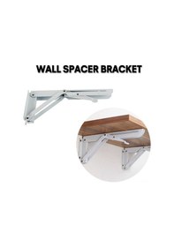 Resim Tongxida Katlanır Üçgen Raf Braketi - 90 Derece Ayarlanabilir Masa Ve Tezgah Aksesuarı, Beyaz, Soğuk Haddelenmiş Çelik, 45kg K 