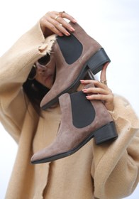 Resim ELİT SHOES Claire Doğal Deri Materyal Kauçuk Taban Kadın Bot 