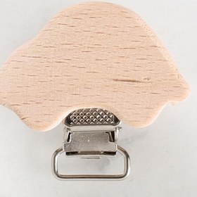 Resim Loren Crafts Araba Figürlü Ahşap Emzik Klipsi 