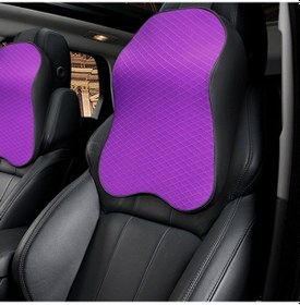 Resim Sones Dört Mevsim Nefes Alabilen Hafızalı Köpük Araba Boyun Yastığı Polyester Kafalık Mor 