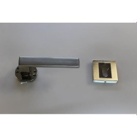 Resim Kapı Kolu Mercan Rozetli Nikel Saten Yale 