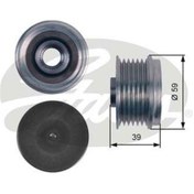 Resim GATES OAP7114 ALTERNATÖR KASNAĞI RULMANLI CADDY IV GOLF VII PASSA 
