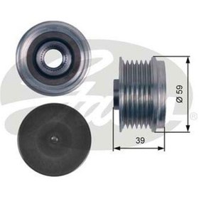 Resim GATES OAP7114 ALTERNATÖR KASNAĞI RULMANLI CADDY IV GOLF VII PASSA 