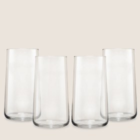 Resim Chakra Arletta Meşrubat Bardağı 540 ml 4'lü Set Transparan 