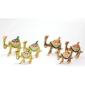 Resim Swarovski Taşlı 3'lü Deve Figürü Model 2 