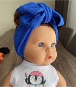 Resim Alya Saks Mavi Esnek Bebe Band 