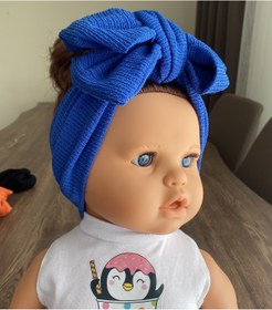 Resim Alya Saks Mavi Esnek Bebe Band 