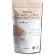 Resim NATURİGA Organik Karnıyarık Otu Tohumu Tozu (Psyllium Husk) 100g 