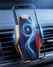 Resim Vexor Otomatik Açılan Araç Telefon Tutucu Kablosuz Şarj Ve Tek Elle Kullanım Renk 