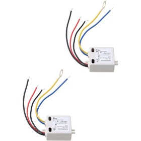 Resim Gajeena 2 Adet Beyaz Plastik Dokunmatik Anahtar, 120v, Metal Gövde Lambalar İçin, Enerji Tasarruflu Ampuller Ve Flüoresanlar, Xd-608 Modeli 