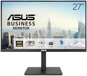 Resim Asus VA27UQSB 27 IPS Freesync 3840X2160 5ms 350CD Dp HDMI USB Hoparlör Vesa 3yıl Eyecare Plus,flıcker-Free,çerçevesiz,düşük Mavi Işık,pivot Monitör 