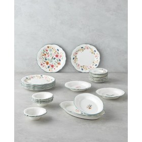 Resim English Home Botanic Porselen Kahvaltı Takımı 20 Parça 6 Kişilik Renkli 