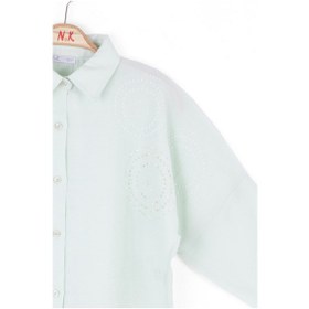 Resim Nk Kids Virginia Kız Çocuk Gömlek 38310 Mint Yeşili 