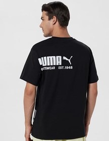 Resim Puma Sport Graphic Erkek Siyah Tişört (692169-01) 