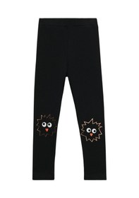 Resim Lovetti Siyah Kız Çocuk Crazy Eyes Baskılı Şardonlu Tayt 9347S001 Siyah 