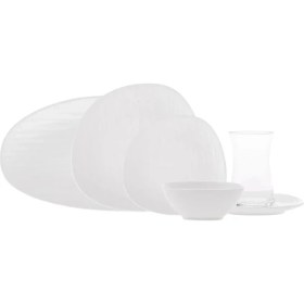 Resim Oyster Porselen 26 Parça 6 Kişilik Kahvaltı/servis Takımı 