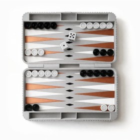 Resim Taşınabilir Tavla Seti 25x22 Cm 3d Baskı Premium Tavla, Kompakt Seyahat Tavlası, Zar Ve Taş Dahil 