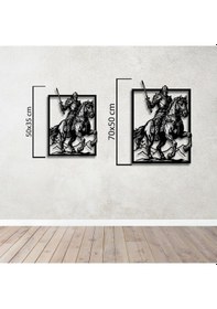 Resim Şövalye Fırtınası Metal Duvar Dekoru 