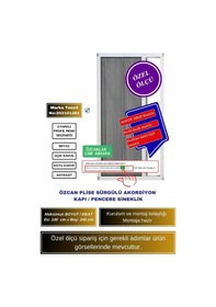 Resim Plise-Pileli Akordiyon Kapı Pencere Katlanır Sineklik 