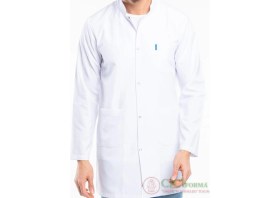 Resim Cici Forma Hakim Yaka Beyaz Erkek Önlük 