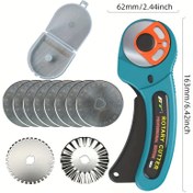 Resim FT145 Döner Kesici 45mm Yuvarlak Bıçaklar Kumaş Deri Kesici El Yapımı DIY Kağıt Kesme Araçları Bilet Kolay Yırtılma Dalgalı Kenar Kesme 