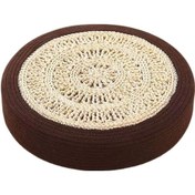 Resim Suntek Yuvarlak Tatami Yer Minderi Veranda Kapalı Açık Kahve 