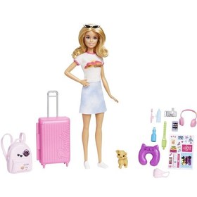 Resim Barbie Seyahatte Bebeği Ve Aksesuarları 