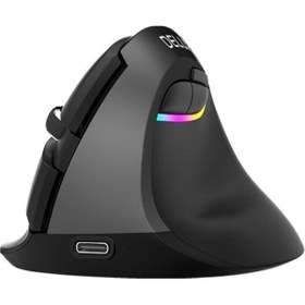 Resim KENLY Delux M618 Mini Ergonomik Kablosuz RGB Mouse 