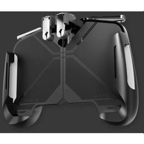 Resim Ak16 Oyun Joystick Gamepad Tetik Yangın Düğmesi L1r1 Shooter Ios Android İçin Gerilebilir Pubg Oyun Denetleyicisi Bluetooth 