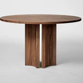 Resim Mocha Ceviz Yemek & Toplantı Masası - 100*100 cm 