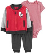 Resim Carter's Carters Erkek Bebek Renkli 3'lü Polar Set 