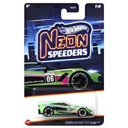 Resim Hot Wheels Neon Speeder Arabalar Corvette C7 206 HRW81 