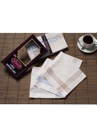 Resim Gözde Siyah Kutulu 42X42 Cm Düzine 12 Adet Kumaş Mendil - Gm 03 (418260195) Gri - Kahverengi - Mavi 