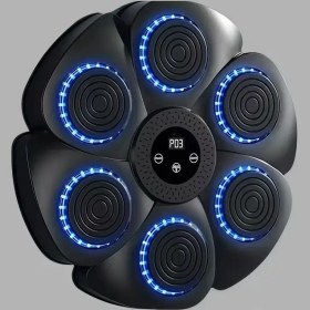 Resim 1 adet Elektrikli Boks Makinesi, 9 Mod, 18 Hız Mevcut, Delme Gerektirmeyen Kurulum, Yükseltilmiş 6 Darbe Hedefi, Telefon Müziğiyle Bağlanır, Akıllı Müzik Boks Hedefi, Tepki Hızı Ritim Spor Ekipmanı, Eldivenler ile birlikte gelir, Erkek ve Kızlar için En İyi Doğum Günü Hediyesi, Tatil Hediyesi 