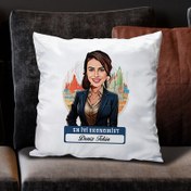 Resim Karikatürlü En Güzel Ekonomist Yastık 
