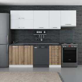 Resim Minar 255 cm Mutfak Dolabı Beyaz Dore 255-D15 