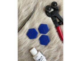 Resim Karsan Mozaik Mavi Altıgen Sanatsal Mozaik 48X48MM (100GR) 