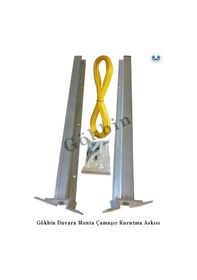 Resim Gökbin Duvara Monte Alüminyum Küpeşte Çamaşır Kurutma Askılığı Gri - Gümüş 