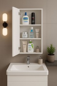 Resim TETTO ELAGANTE Tek Kapaklı Aynalı Banyo Dolabı 