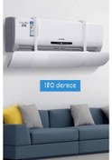 Resim Ayarlanabilir Universal Klima Hava Yönlendirici Delikli Klima Çarpması Önleyici Klima Perdesi 56-90cm 