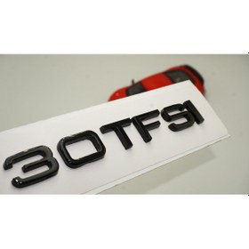 Resim Audi 30 Tfsi Siyah Abs 3M 3D Bagaj Yazı Logo Ürün 
