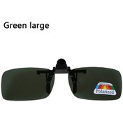 Resim Terokk Unisex Klip-polarize Sürüş Gözlükleri Uv400 Gündüz/gece Kullanım Flip-up Lensaltın51gri Gri 