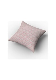 Resim Melisa Damask Baskılı Duck Kumaş Krem/pembe 45 45 Cm - 500 45 x 45 