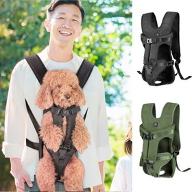 Resim 1 adet SIDIJIA Pet Carrier Sırt Çantası - Kolları Serbest Köpek ve Kedi Sırt Çantası, Toka Kapatma, Ön Açılır Pencere, Yumuşak Dolgu - Hafif ve Sağlam Yapı, Bisiklet, Motosiklet, Yürüyüş için Uygun - Güvenli Kemer Bağlantısı - Küçük ve Orta Boy Evcil Hayvanlar için İdeal - Köpekler ve Kedilerle Uyumlu, Köpek Sırt Çantası Taşıyıcı, Açık Hava Evcil Hayvan Taşıyıcı, Ayarlanabilir Askılar, Güçlendirilmiş Dikiş, Kedi Severler, Evcil Hayvanlarla Bisiklet, Nefes Alabilen Malzeme, Kedi Sahipleri 