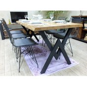 Resim NT Concept Ntconcept Vinne Doğal Ağaç Yemek Masası - (85cm-185cm Masa) 