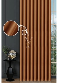 Resim Blackout Fon Perde V-2018 Turuncu Turuncu 