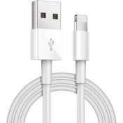 Resim Herşey Fırsat Lightning USB Hızlı Şarj ve Data Kablosubeyaz 