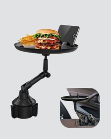 Resim Ayarlanabilir Araç İçi Bardaklık Tepsisi 9 İnç Geniş Alan Ve Telefon Standlı 